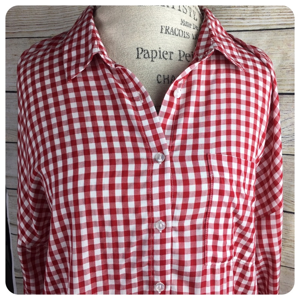 Pink Rose Vintage Picnic Blouse NWT S: L